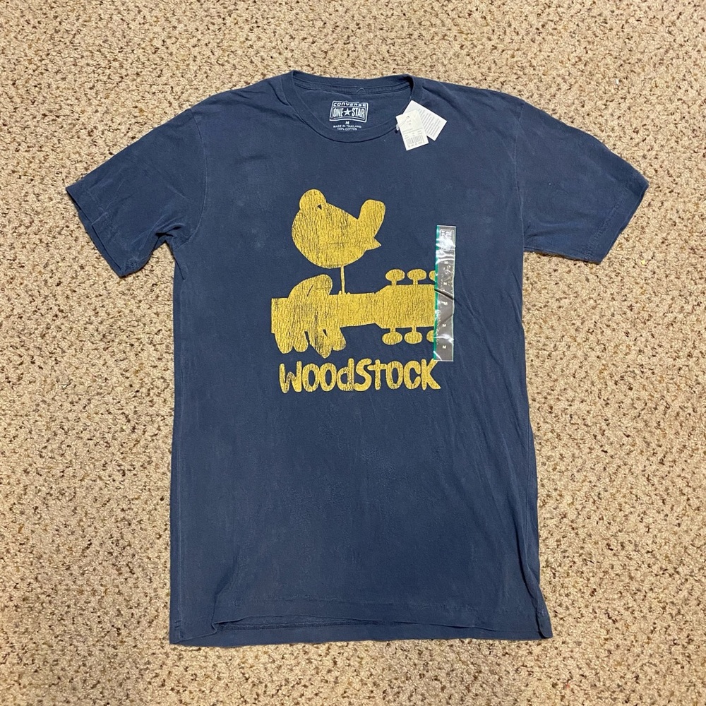 NWT Converse One star Woodstock faded vintage style Tee